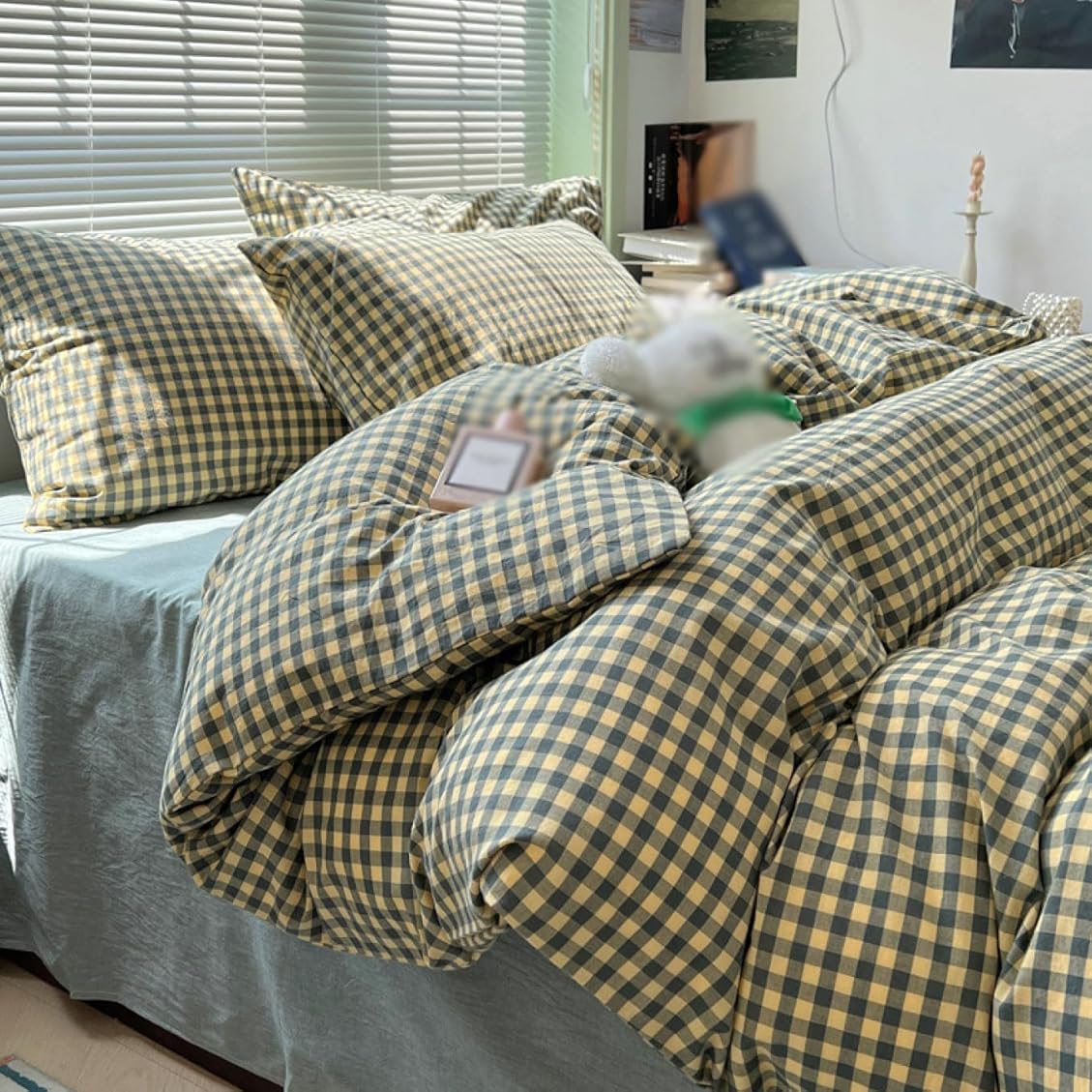 Amazon｜チェック柄 布団カバー シングル 3点セット 4点セット枕カバー